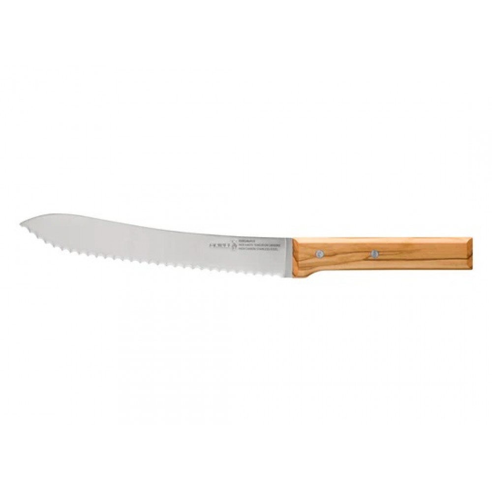 Opinel No 116 Parallele Bread Knife with Olive Wood Handle