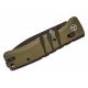 QSP Ripley Glyde Folding Knife - 3.5" 14C28N Black Blade Milled OD Green G10 Handle