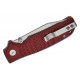 QSP Kali Folding Knife - 3.25" 14C28N Blade Dark Red Milled G10 Handle