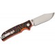 QSP Kali Folding Knife - 3.25" 14C28N Blade Black and Neon Orange Milled G10 Handle