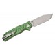 QSP Kali Folding Knife - 3.25" 14C28N Blade Green Milled G10 Handle