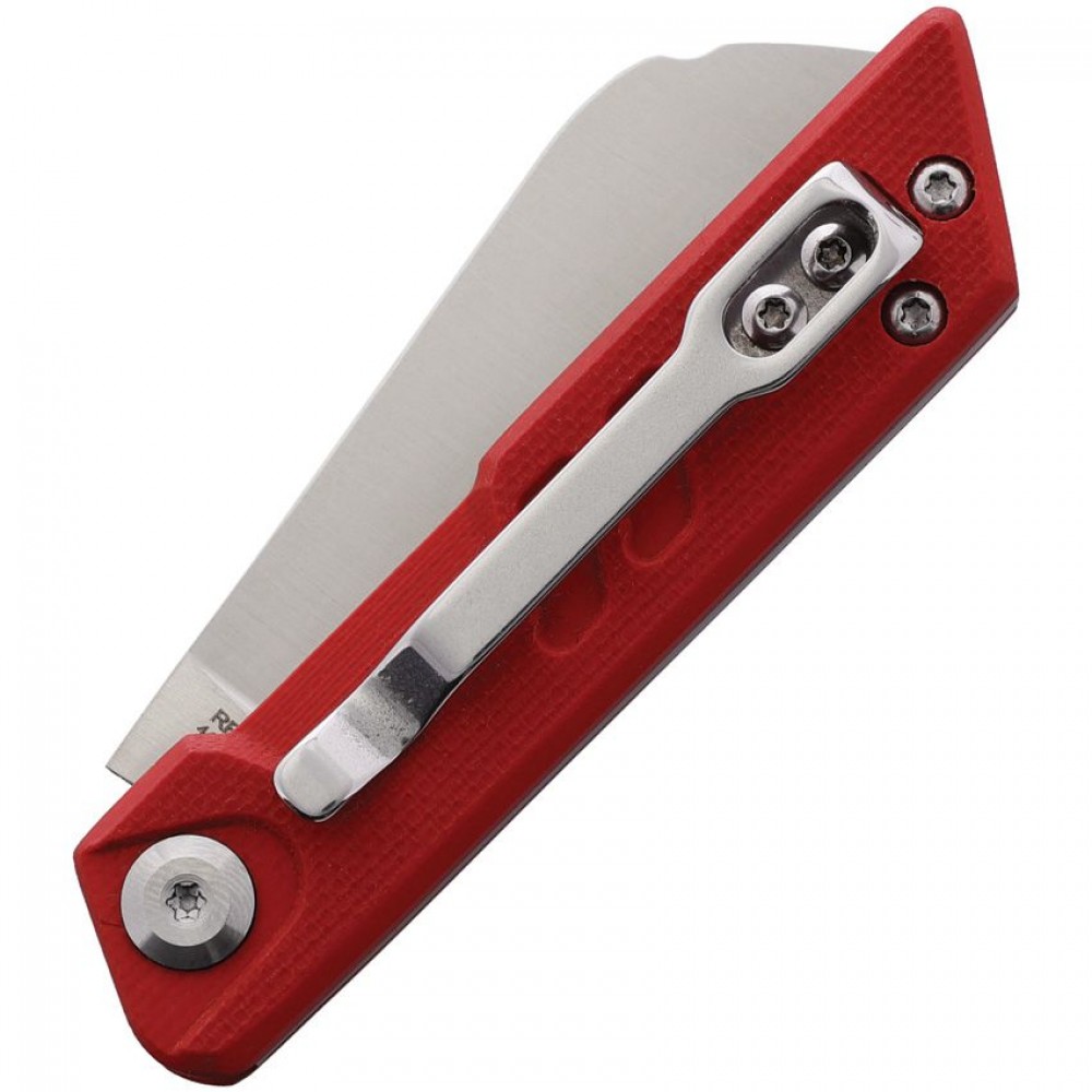 Rough Ryder UK EDC Vibe Pocket Knife - 2.25" Stainless Steel Blade Red G10 Handle