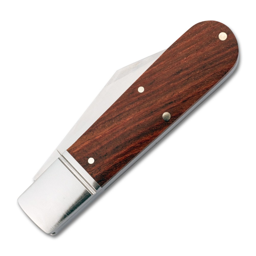 RoseCraft Blades UK EDC Loosahatchie Pocket Knife - 2.87" D2 Blade Red Sandalwood Handle