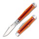 RoseCraft Blades UK EDC Cane Creek Jack Pocket Knife - 2.7" D2 Blade Black and Orange G10 Handle