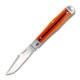 RoseCraft Blades UK EDC Cane Creek Jack Pocket Knife - 2.7" D2 Blade Black and Orange G10 Handle