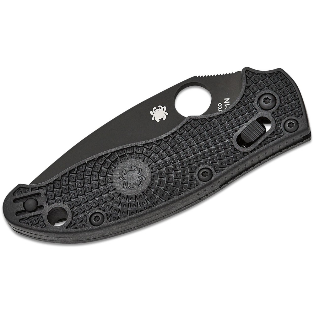 Spyderco Manix 2 Folding Knife  - 3.38" BD-1 Black Plain Blade Black FRCP Handle