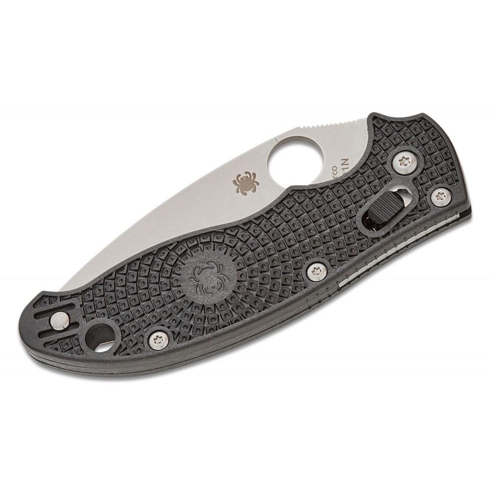 Spyderco Manix 2 Folding Knife  - 3.38" CTS-BD-1 Plain Blade Black FRCP Handle