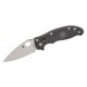 Spyderco Manix 2 Folding Knife  - 3.38" CTS-BD-1 Plain Blade Black FRCP Handle