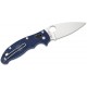 Spyderco Manix 2 Lightweight Folding Knife - 3.37"  S110V Blade Dark Blue FRN Handle