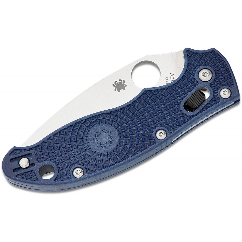 Spyderco Manix 2 Lightweight Folding Knife - 3.37"  S110V Blade Dark Blue FRN Handle