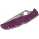 Spyderco Endura 4 Full Flat Ground - 3.75" VG10 Plain Blade Purple FRN Handle