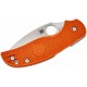 Spyderco Sage 5 Lightweight Folding Knife - 3" CPM-REX 121 Satin Blade Burnt Orange FRN Handle