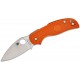 Spyderco Sage 5 Lightweight Folding Knife - 3" CPM-REX 121 Satin Blade Burnt Orange FRN Handle