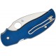 Spyderco Sage 5 Folding Knife - 3" CPM-SPY27 Satin Blade Cobalt Blue G10 Handle