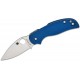 Spyderco Sage 5 Folding Knife - 3" CPM-SPY27 Satin Blade Cobalt Blue G10 Handle