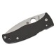 Spyderco Bodacious Folding Knife - 3.66" S30V Satin Leaf Shaped Plain Blade Smooth Black G10 Handle