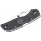 Spyderco Chaparral Lightweight Folding Knife - 2.8" CTS-XHP Plain Blade Grey Handle