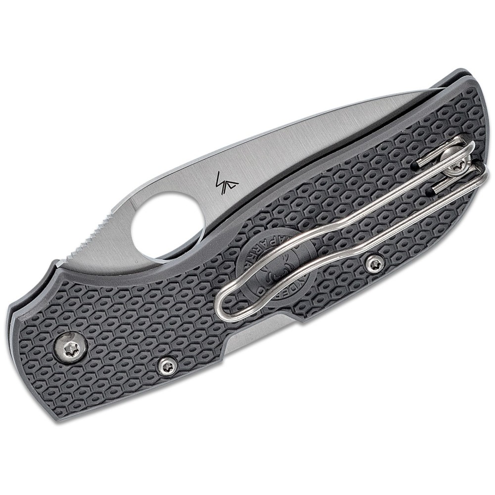 Spyderco Chaparral Lightweight Folding Knife - 2.8" CTS-XHP Plain Blade Grey Handle