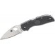 Spyderco Chaparral Lightweight Folding Knife - 2.8" CTS-XHP Plain Blade Grey Handle