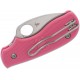 Spyderco Squeak UK EDC Folding Knife - 2" N690CO Blade, Pink FRN Handle