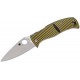 Spyderco Caribbean Salt Folding Knife - 3.7" LC200N Leaf Shaped Blade 3D Machined G10 Handle