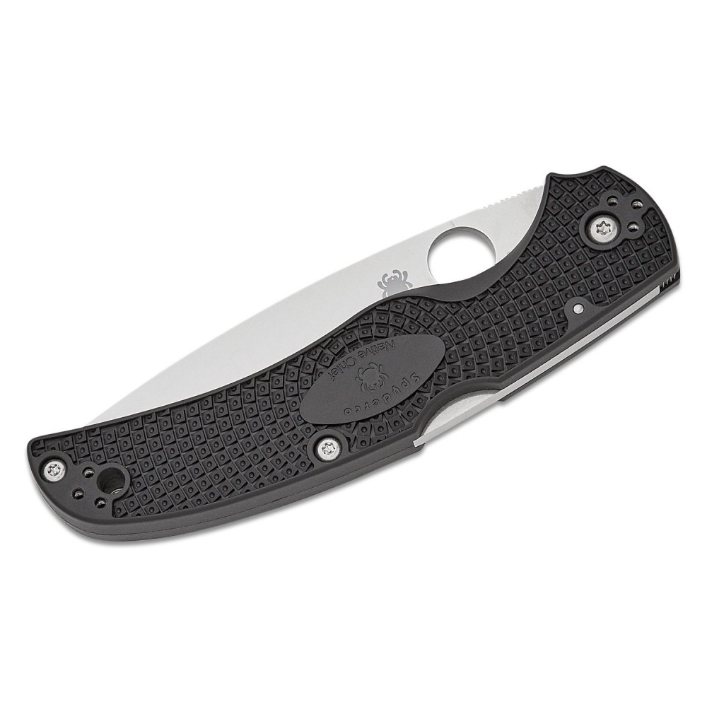 Spyderco Native Chief Lightweight Folding Knife - 4" CTS-BD1N Plain Blade Black Handle