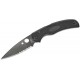 Spyderco Native Chief Lightweight Folding Knife - 4" CTS-BD1N Black Combo Blade Black Handle