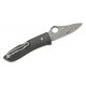 Spyderco Max SpyOpera Sprint Run Folding Knife - 2.9" Thor Damasteel Blade Carbon Fiber Handle