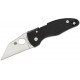 Spyderco MicroJimbo Folding Knife - 2.45" S30V Satin Plain Blade Black G10 Handle