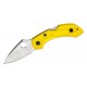 Spyderco Dragonfly 2 Salt Folding Knife - 2.25" H2 Rust Proof Blade Yellow Handle