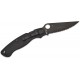 Spyderco Military 2 Folding Knife - 4" S30V Black DLC Serrated Blade Black G10 Handle