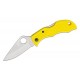 Spyderco Ladybug 3 Salt Folding Knife - 1.94" H1 Rust Proof Plain Blade Yellow Handle