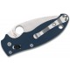 Spyderco Manix 2  - 3.37" CPM-SPY27 Plain Blade Cobalt Blue G10 Handle