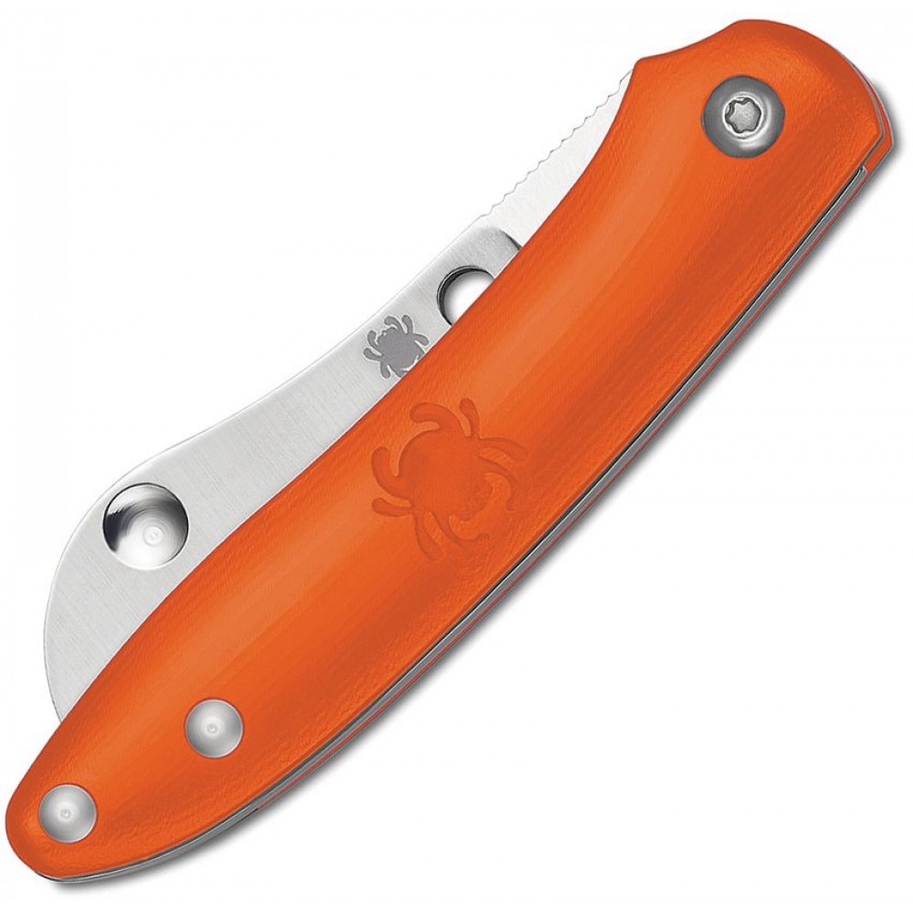 Spyderco Roadie UK EDC Slipjoint Folder 2.1" Plain Sheepsfoot Blade Orange Handle