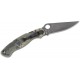 Spyderco Military 2 Folding Knife - 4" S30V Black DLC Plain Blade Digital Camo G10 Handle