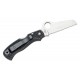 Spyderco Rescue Folding Knife - 3.1" VG10 Satin Serrated Blade Black FRN Handle