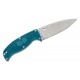 Spyderco Enuff 2 Knife - 3.93" K390 Leaf Shaped Blade Blue Handle