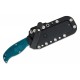 Spyderco Enuff 2 Knife - 3.93" K390 Leaf Shaped Blade Blue Handle