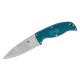 Spyderco Enuff 2 Knife - 3.93" K390 Leaf Shaped Blade Blue Handle