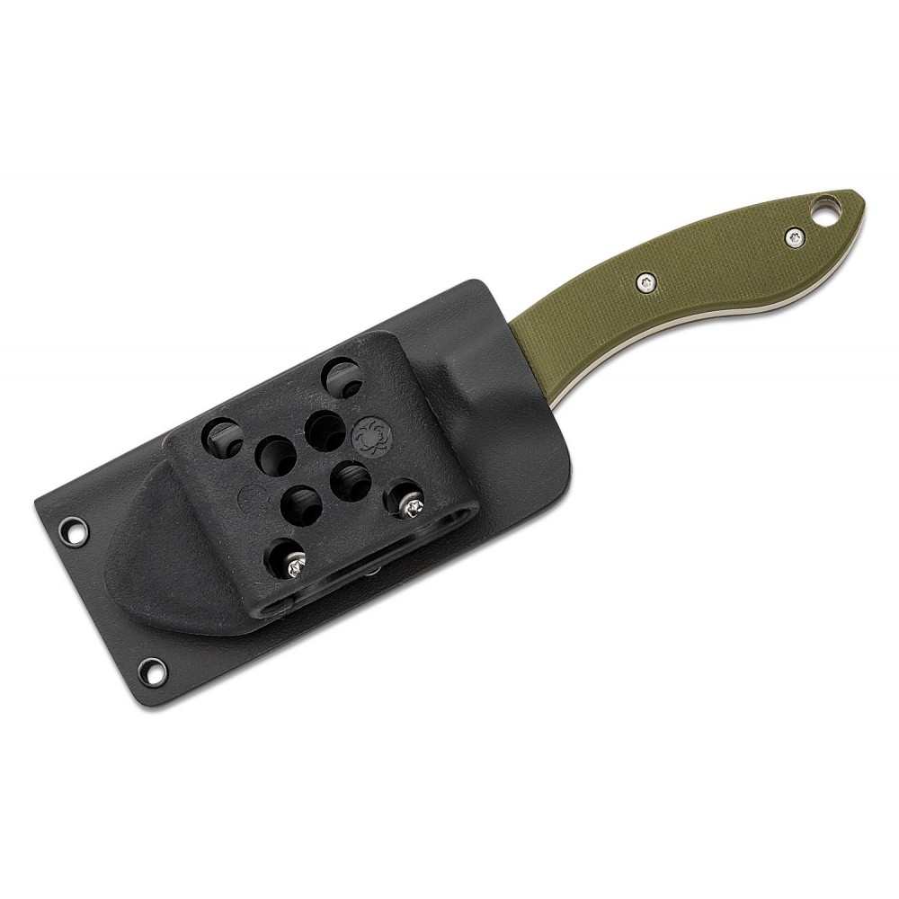 Spyderco Sjoerd Stok Drop Point Knife - 2.95" Blade OD Green G10 Handle