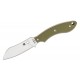 Spyderco Sjoerd Stok Drop Point Knife - 2.95" Blade OD Green G10 Handle