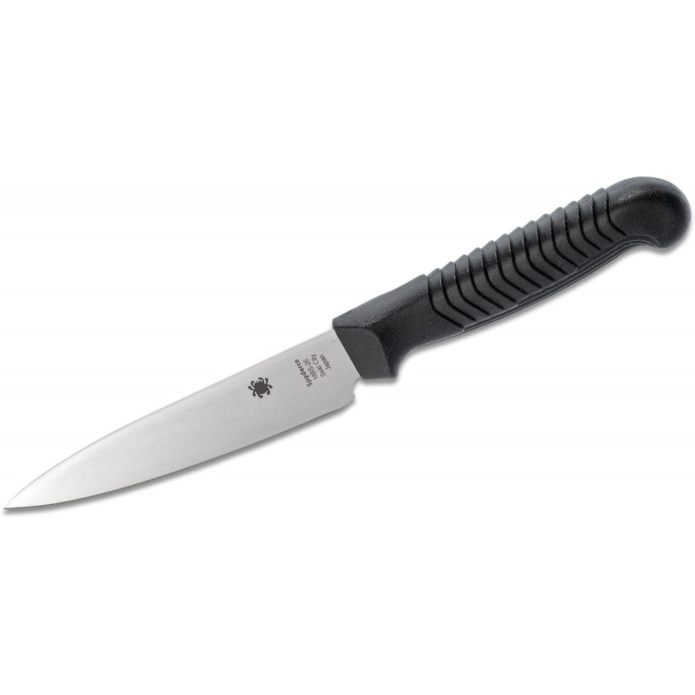 Spyderco Kitchen Utility Knife - 4.5" Blade Black Handle