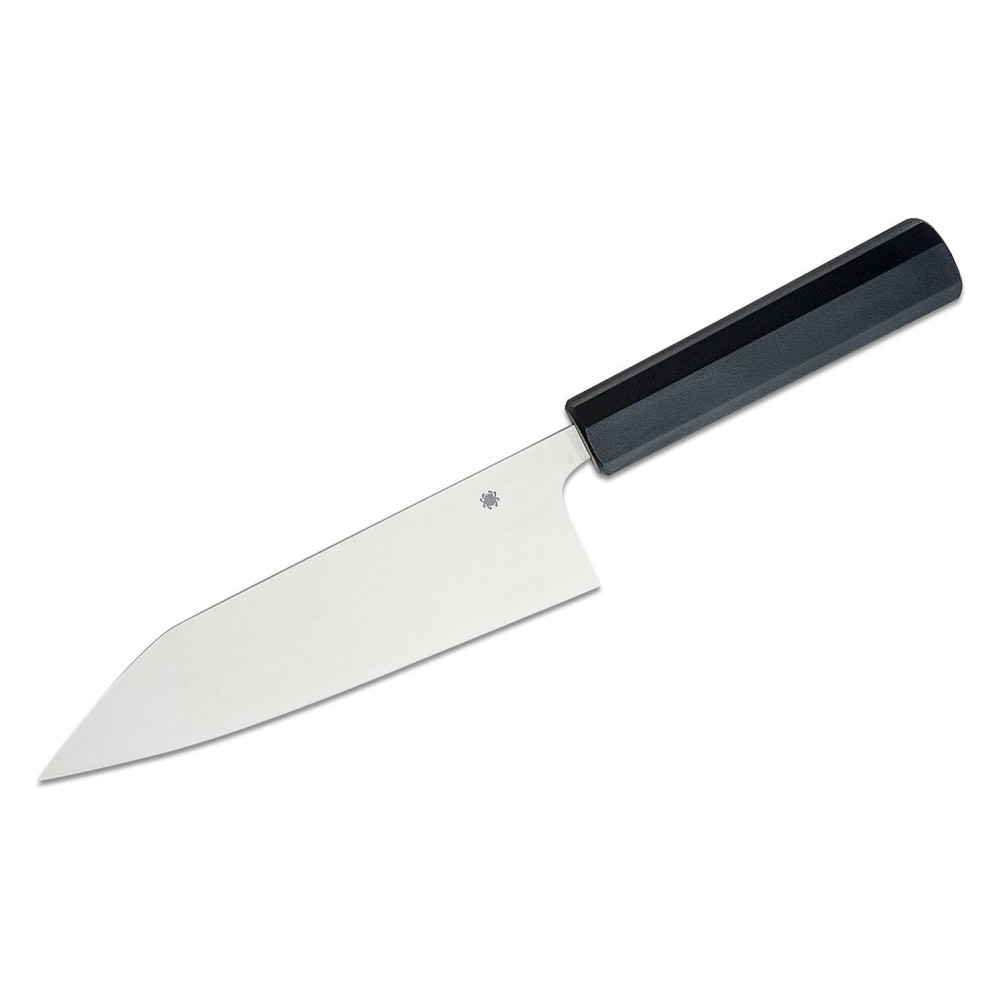 Spyderco Minarai Series Nakiri Knife - 7.26" CTS-BD1N Blade Black Polypropylene Handle