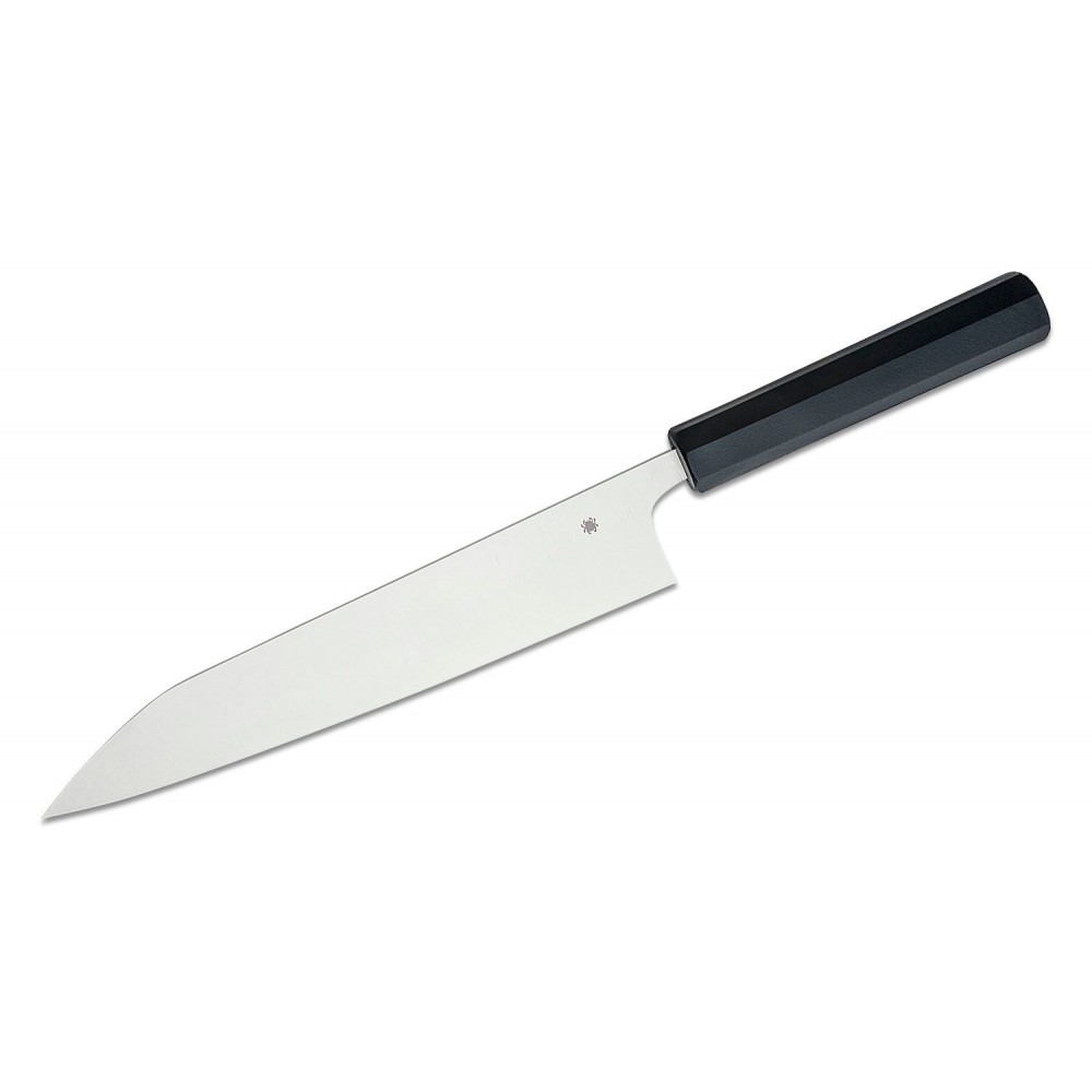 Spyderco Minarai Series Gyuto Knife - 10.13" CTS-BD1N Blade Black Polypropylene Handle