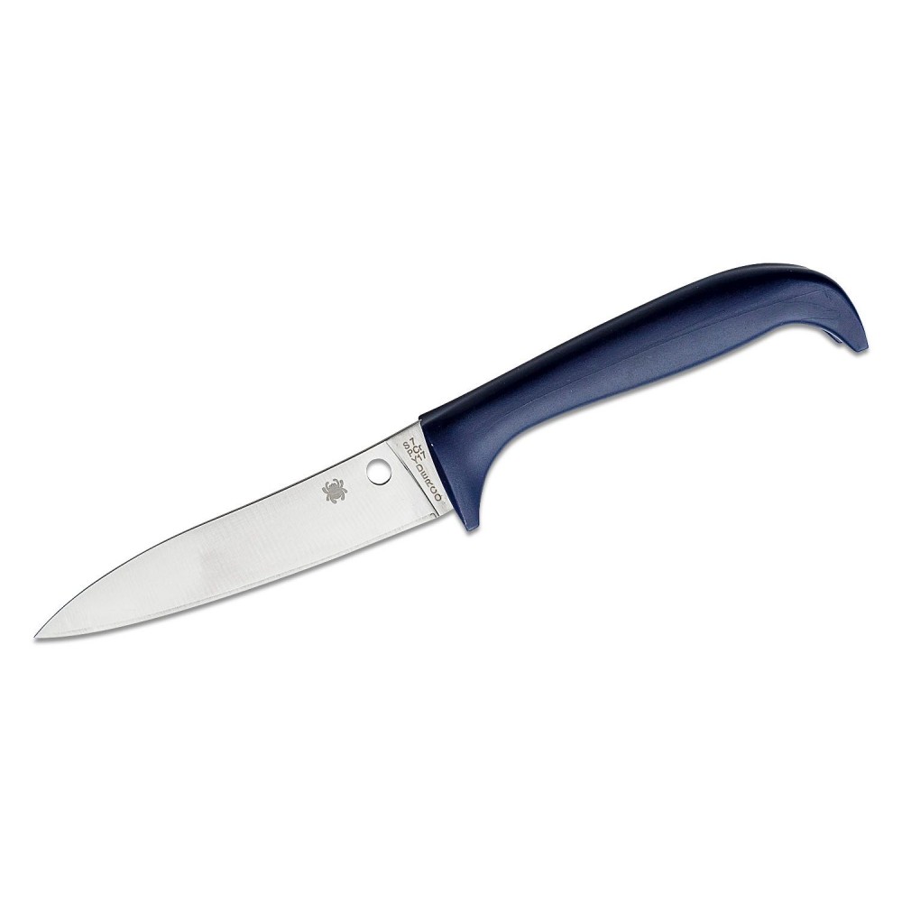 Spyderco Counter Puppy Kitchen Knife - 3.46" 7Cr17 Blade Purple Plastic Handle