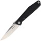 SRM Knives 1158 Linerlock Folding Knife - 3.75" 8Cr13MoV Stainless Steel Blade Black G10 Handle