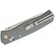 SRM Knives 255L-GK Ambi-Lock Folding Knife - 3.2" 10Cr15CoMoV Blade Grey G10 Handle