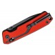 SRM Knives 7228L-GV Large Rubik Folding Knife - 3.62" Black VG-10 Blade Red and Black G10 Handle Crossbar Lock