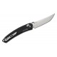 SRM Knives 9211 Folding Knife - 3.57" Satin Tanto Blade Black G10 Handle Crossbar Lock