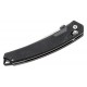 SRM Knives 9211 Folding Knife - 3.57" Satin Tanto Blade Black G10 Handle Crossbar Lock